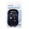 Ladegerät für Mobilgeräte LogiLink PA0204 Universal Schwarz Zigarettenanzünder Indoor 12/24 V 2,1 A
