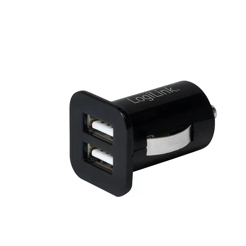 Ladegerät für Mobilgeräte LogiLink PA0204 Universal Schwarz Zigarettenanzünder Indoor 12/24 V 2,1 A