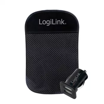 Ladegerät für Mobilgeräte LogiLink PA0204 Universal Schwarz Zigarettenanzünder Indoor 12/24 V 2,1 A