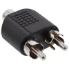 Audio-Adapter Cinch-Buchse / 2x Cinch-Stecker InLine 99311