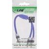 InLine Audio Kabel Premium 2x RCA female / 3.5mm male gold plated 0.25m
