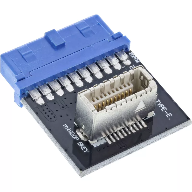 InLine USB 3.0 auf USB 3.1 Front Panel Key-B Adapter intern Mehrfarbig