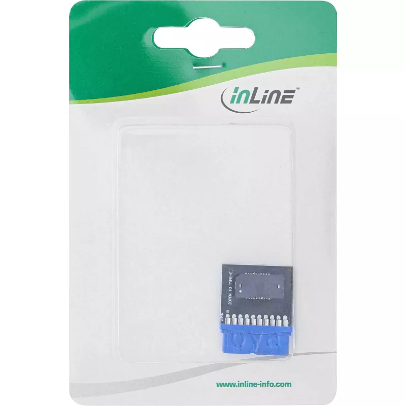 InLine USB 3.0 auf USB 3.1 Front Panel Key-B Adapter intern Mehrfarbig