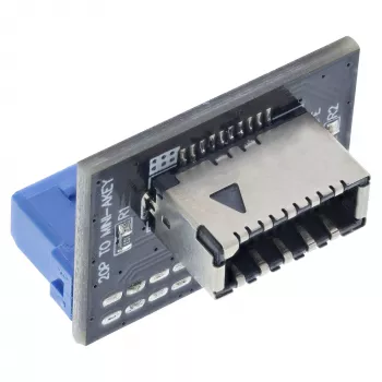 InLine USB 3.0 auf USB 3.1 Frontblende Key-A Adapter gerade intern