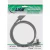 InLine DisplayPort-1.4-Kabel, 8K4K, abgewinkelt, Schwarz/Gold, 5 m