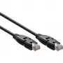 InLine 180° Patchkabel S/FTP PiMF Cat.6A 500MHz halogenfrei Kupfer schwarz 1m
