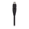 InLine 180° Patchkabel S/FTP PiMF Cat.6A 500MHz halogenfrei Kupfer schwarz 1m