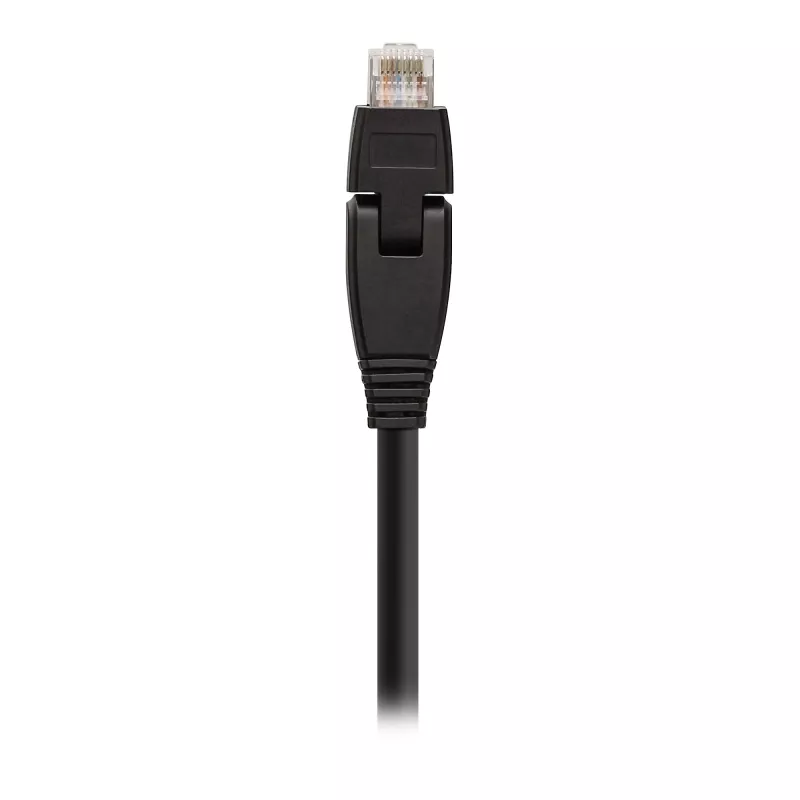 InLine 180° Patchkabel S/FTP PiMF Cat.6A 500MHz halogenfrei Kupfer schwarz 1m