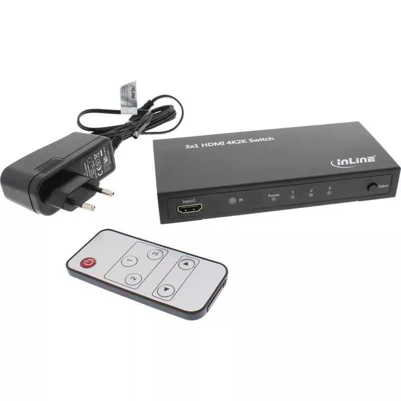 InLine HDMI Switch 3 IN auf 1 OUT Signal 4K2K 3D HD Audio