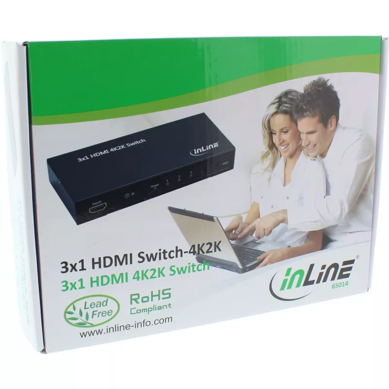 InLine HDMI Switch 3 IN auf 1 OUT Signal 4K2K 3D HD Audio