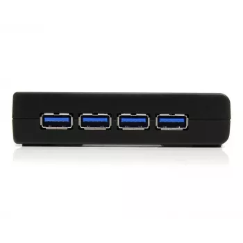 StarTech.com 4-Port Schwarz SuperSpeed USB 3.0 Hub, USB 3.2 Gen 1 (3.1 Gen 1) Typ-A, 5000 Mbit/s, Schwarz, Power, 5 V, 2 A