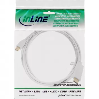 InLine Mini DisplayPort auf HDMI 4K2K mit Audio Konverterkabel 4K2K 1m