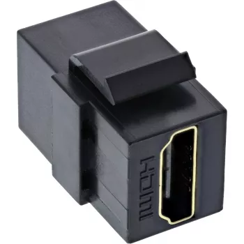 InLine HDMI Keystone Snap-In Modul, 4K/60Hz, HDMI AF/AF Schwarz