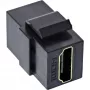 InLine HDMI Keystone Snap-In Modul, 4K/60Hz, HDMI AF/AF Schwarz