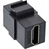 InLine HDMI Keystone Snap-In Modul, 4K/60Hz, HDMI AF/AF Schwarz