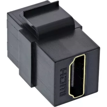 InLine HDMI Keystone Snap-In Modul, 4K/60Hz, HDMI AF/AF Schwarz
