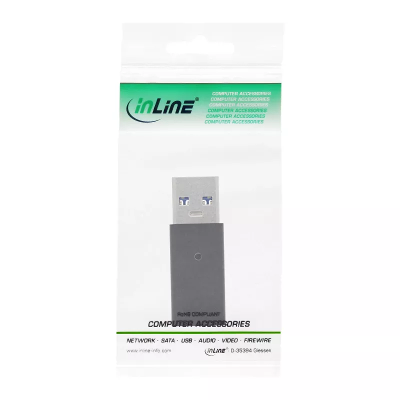 USB 3.2 Gen.2 Adapter InLine 35810 USB-A Stecker USB-C Buchse