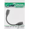 InLine HDMI 2-fach Keystone Kabel 4K/60Hz, HDMI A Buchse/Buchse, schwarz, 0,2 m