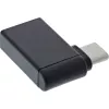 InLine USB 3.2 Gen.2 Adapter, USB-C Stecker auf USB-A Buchse gewinkelt 90° OTG