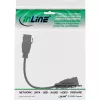 InLine USB 3.2 Gen1 2x Keystone-Adapterkabel, 2x USB A Keystone-Buchse, 0,2m