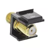 InLine Keystone-Einbauadapter, für Satellitenkabel, 2x F-Buchsen, schwarz