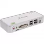 InLine Compact Desktop KVM Switch USB DVI 2 Port + Audio mit Kabeln 1,2m