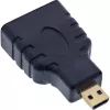 InLine HDMI-Adapter HDMI-A-Buchse / HDMI-D-Stecker, 4K/60Hz, vergoldet
