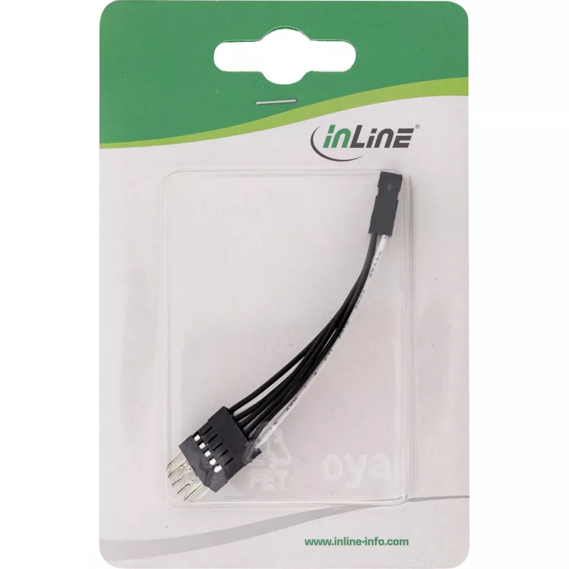 InLine USB Internal Extension 2x 5 Pin male / female direct, 0.05m