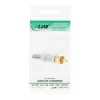 InLine RCA Metallstecker male zum Löten, silber, weißer Ring, für 6mm Kabel