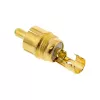 InLine RCA-Metallstecker, männlich, zum Löten, Silber, roter Ring, für 6-mm-Kabel