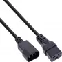 InLine Stromadapterkabel, IEC-60320 C14 auf C19, 3x1,5mm², max. 10A, 3m