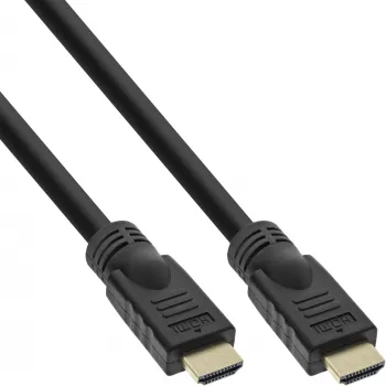 InLine HiD High Speed HDMI Kabel mit Ethernet, 4K2K, M/M, goldene Kontakte, 12,5 m