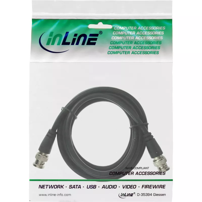 InLine BNC-Videokabel, RG59, 75Ohm, 3m