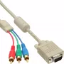 InLine VGA RGB-Kabel VGA-Stecker / 3x RCA-Stecker 2 m