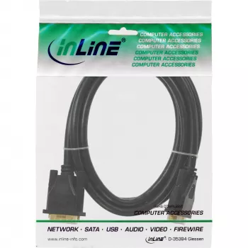 DVI-D Kabel Premium 24+1 Stecker/Stecker Dual Link vergoldet 7,5 m InLine 17787P