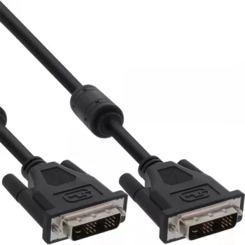 InLine DVI-D-Kabel 18+1 Stecker/Stecker Single Link 2 Ferritkerne 10 m
