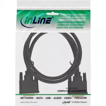 InLine DVI-D-Kabel Premium 24+1 Stecker/Stecker Dual Link vergoldet 1m 17771P