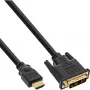 InLine HDMI-zu-DVI-Kabel Stecker / 18+1 Stecker vergoldet 10 m
