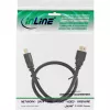 InLine HDMI-Kabel, High Speed HDMI-Kabel, M/M, schwarz, goldene Kontakte, 7,5 m