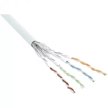Patchkabel InLine S/FTP PiMF Cat.6 AWG27 PVC CU 100 m, weiß