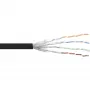InLine Patchkabel S/FTP PiMF Cat.6 schwarz AWG27 PVC CU 100m