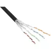 InLine Patchkabel S/FTP PiMF Cat.6 schwarz AWG27 PVC CU 100m