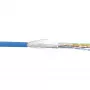 InLine Patchkabel SF/UTP Cat.5e AWG26 CCA PVC blau 100m