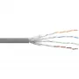 InLine Patchkabel S/FTP PiMF Cat.6 grau AWG27 PVC CU 100m