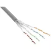 InLine Patchkabel S/FTP PiMF Cat.6 grau AWG27 PVC CU 100m