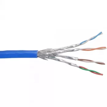 Ethernet-Patchkabel InLine Cat6 S/FTP PiMF AWG27 PVC, 100 m, blau