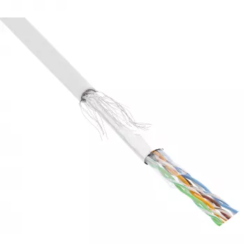 InLine Patchkabel SF/UTP Cat.5e AWG26 CCA PVC weiß 100 m