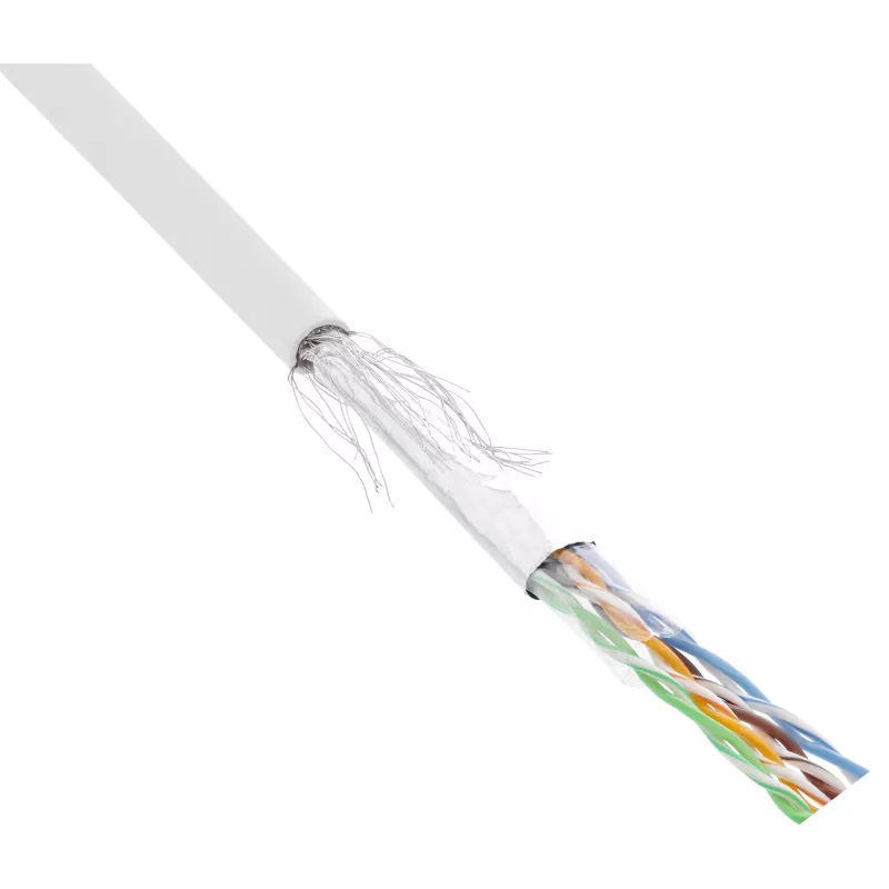 InLine Patchkabel SF/UTP Cat.5e AWG26 CCA PVC weiß 100 m