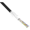 InLine Patchkabel SF/UTP Cat.5e AWG26 CCA PVC schwarz 100m