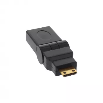 HDMI-Adapter InLine 17690M HDMI A Buchse / HDMI C Stecker klappbar vergoldet